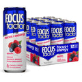 Focus Factor Energy Drink - 12 x 355ml Cans (Berry Flavour) - with Focus + Energy - Lightly Carbonated, Sugar Free, Low Calorie with Vitamin B6 & Vitamin B12 Focus FactorBuy Supplements Australia