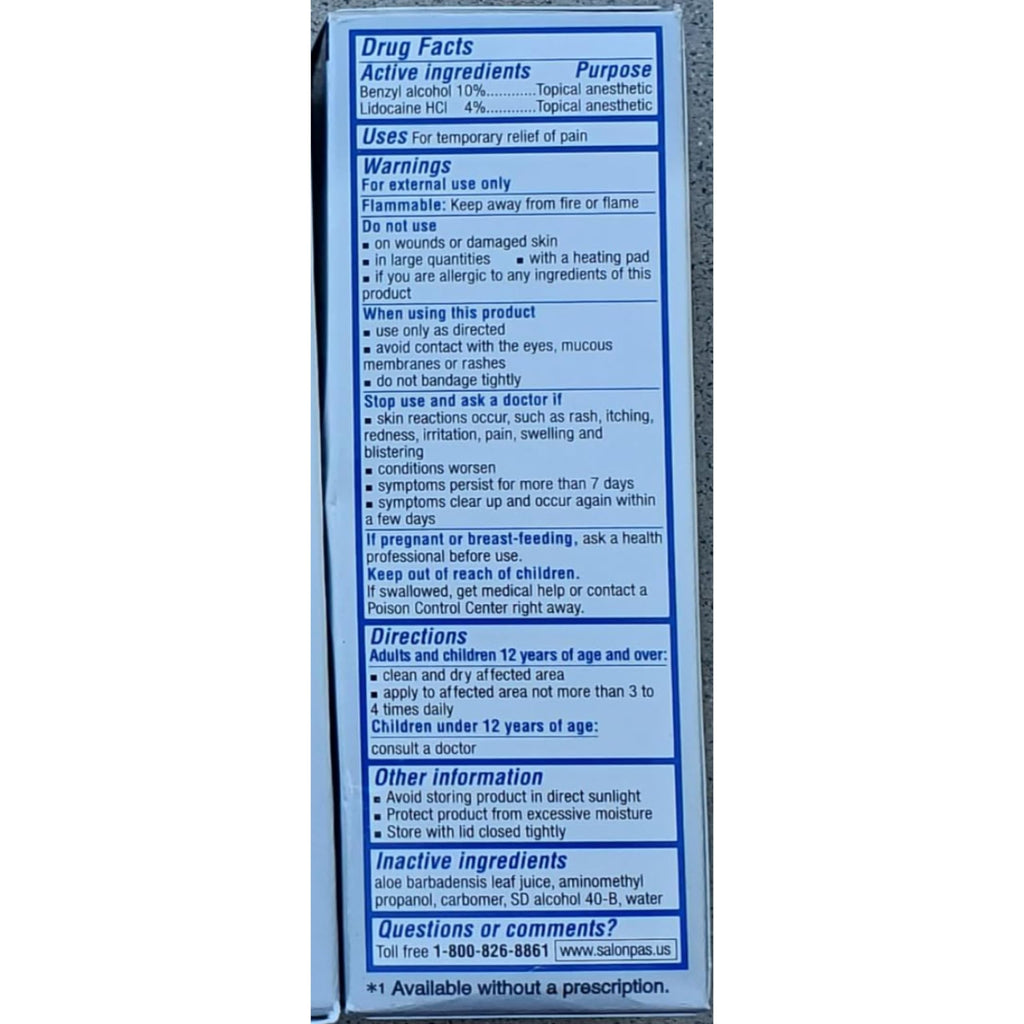 Salonpas LIDOCAINE Plus Liquid (Pack of 4) SalonpasBuy Supplements Australia