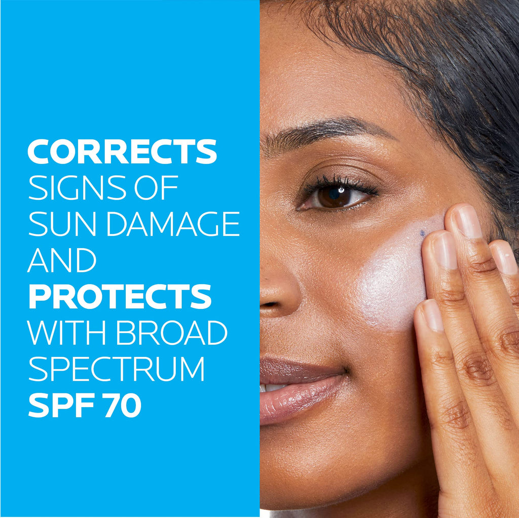 La Roche-Posay Anthelios UV Correct Sunscreen Moisturizer SPF 70, Daily Anti-Aging Face Moisturizer with Niacinamide