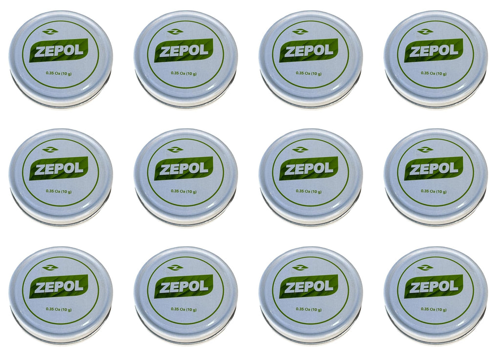 Zepol Original - Long-Lasting Topical Analgesic Ointment for Muscles, Joints, Backache, Sprains, and Strains - Pack of 12 Cans, 0.35 oz Each ZepolBuy Supplements Australia