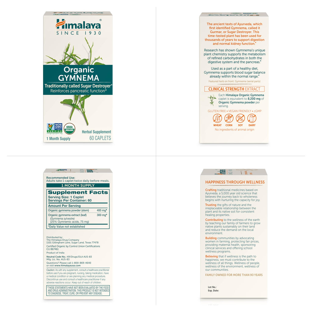 Himalaya Organic Gymnema Herbal Supplement for Weight Management, USDA Certified HimalayaBuy Supplements Australia