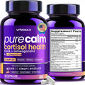 Vitamax Pure Calm Cortisol Supplements for Women - L Theanine, Ashwagandha, GABA for Relaxation, Mood & Stress Support with Ginkgo Biloba, Bacopa Monnieri, 5-HTP – Non-GMO, Made in USA – 60ct VitamaxBuy Supplements Australia