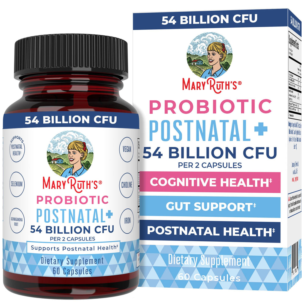 MaryRuth Organics Postnatal Probiotics for Breastfeeding Women | Nursing Probiotic Capsules with Vitamins | Minerals & Antioxidants | 54 Billion CFU | Non-GMO | Vegan | 30 Servings MARYRUTH'SBuy Supplements Australia