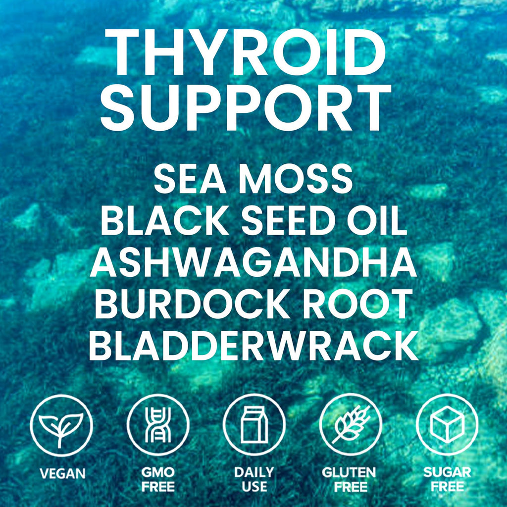 Velestoff Irish Seamoss Thyroid Hormone Regulator, Velestoff Thyroid Support Drops | Sea Moss, Black Seed Oil, Ashwagandha, Burdock Root, Bladderwrack, Hormone Balance & Support - 2 FL.OZ (1 Pcs) Velestoff buy supplements Au