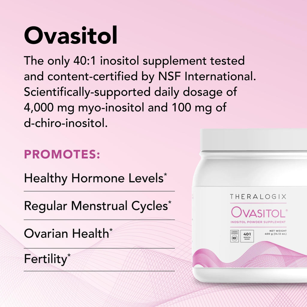 Theralogix Ovasitol Inositol Powder - 60 Servings - Myo-Inositol & D-Chiro Inositol TheralogixBuy Supplements Australia