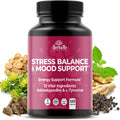 HerbaMe Cortisol Manager Supplement and Balance Mood with Ashwagandha & L-Tyrosine, 120 Capsules, Helps Maintain Healthy Energy Levels and Stress Relief, Fatigue Reducer Pills HerbaMeBuy Supplements Australia