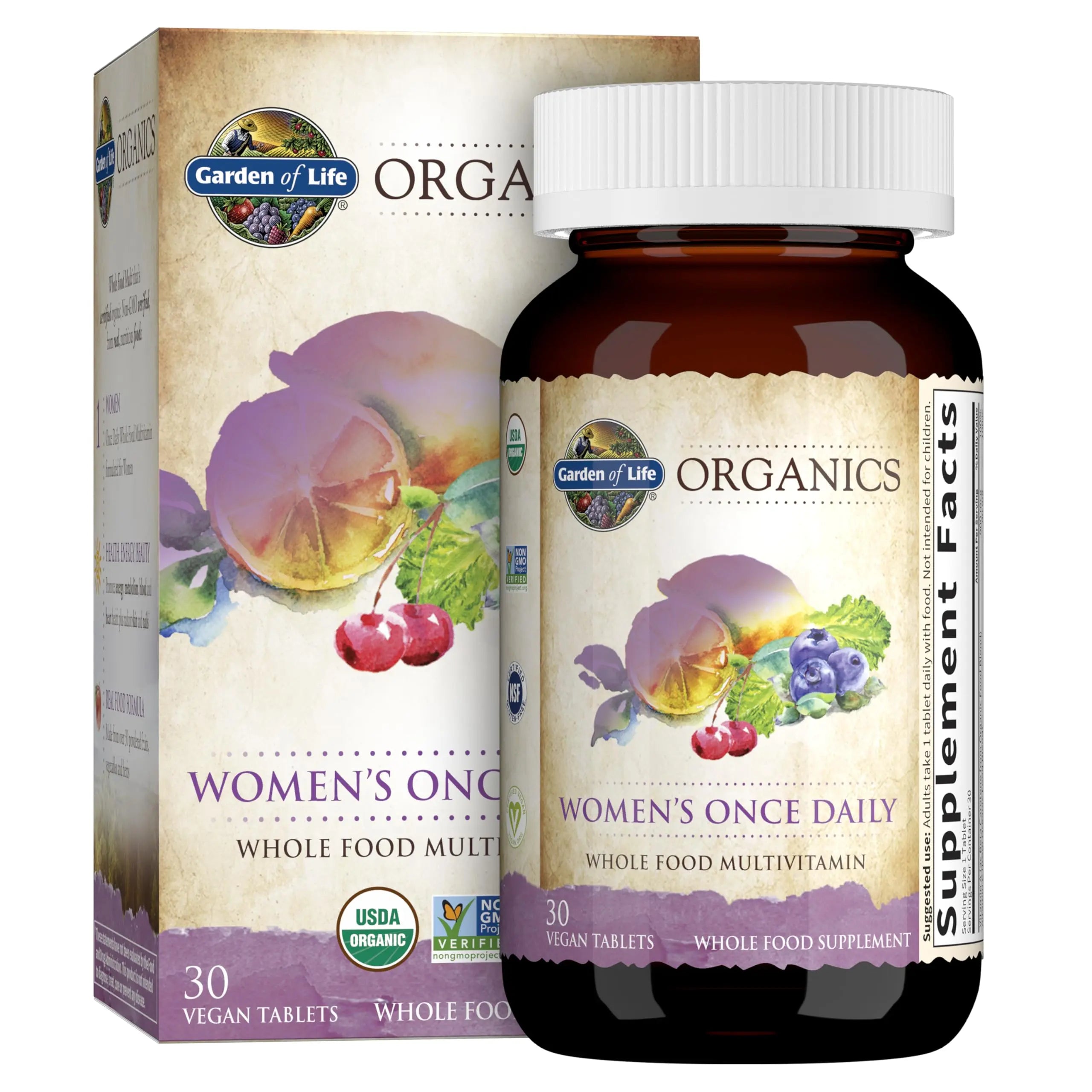Garden of Life Women's Multivitamin & Organic Multivitamin Bundle, 60 Count Garden of LifeBuy Supplements Australia