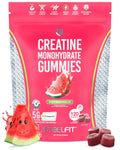 SteelFit Creapure Creatine Monohydrate Gummies for Men & Women, Juicy Watermelon - Gym Workout Nutritional Supplements for Muscle Gain, Brain Health & Strength Building Dietary Supplement, 120 Gummies SteelFitBuy Supplements Australia
