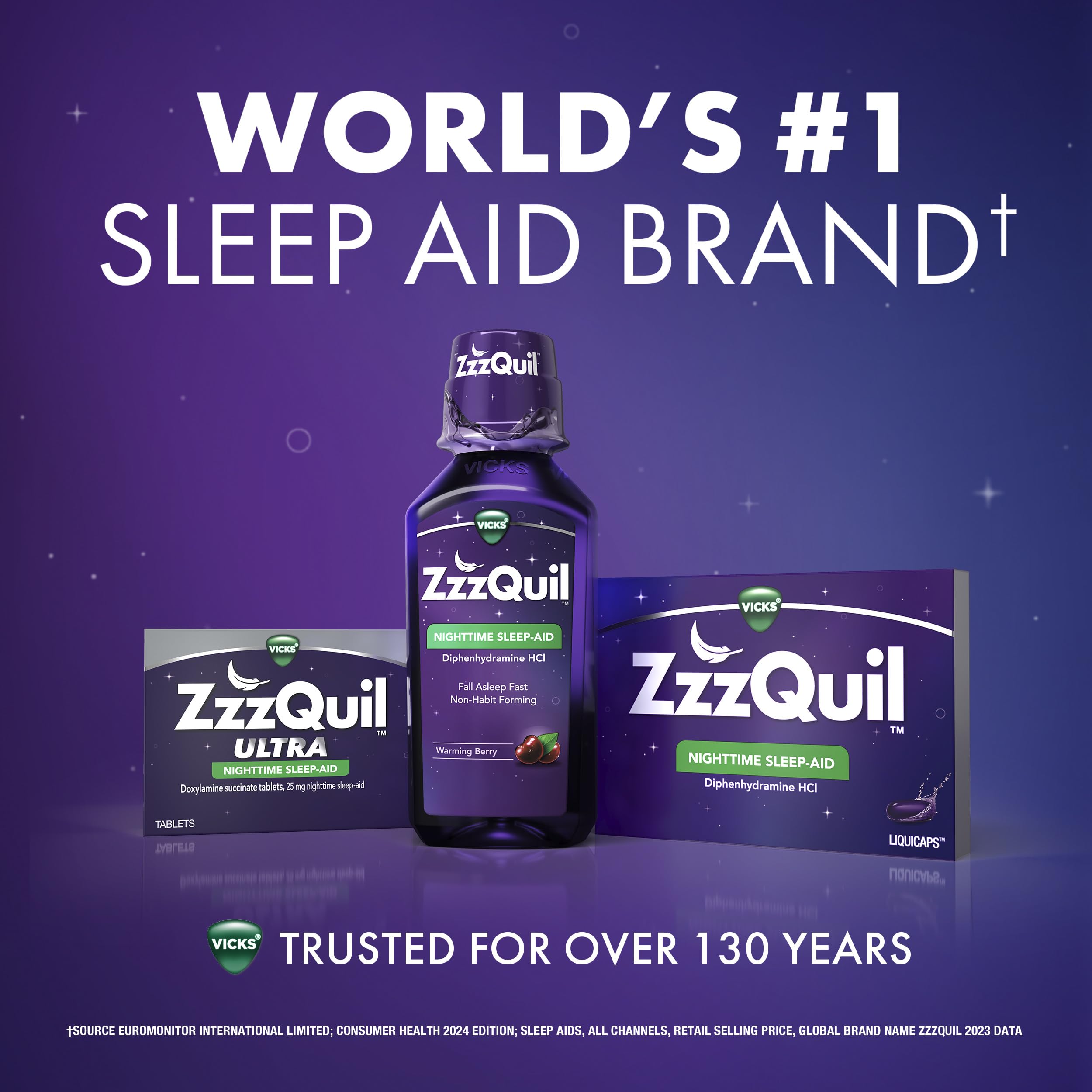 ZzzQuil, Sleep Aid, Nighttime Sleep Aid Liquid, 50 mg Diphenhydramine HCl, Fall Asleep Fast, Non-Habit Forming, Warming Berry Flavor, 12 FL OZ ZzzQuil buy supplements Au