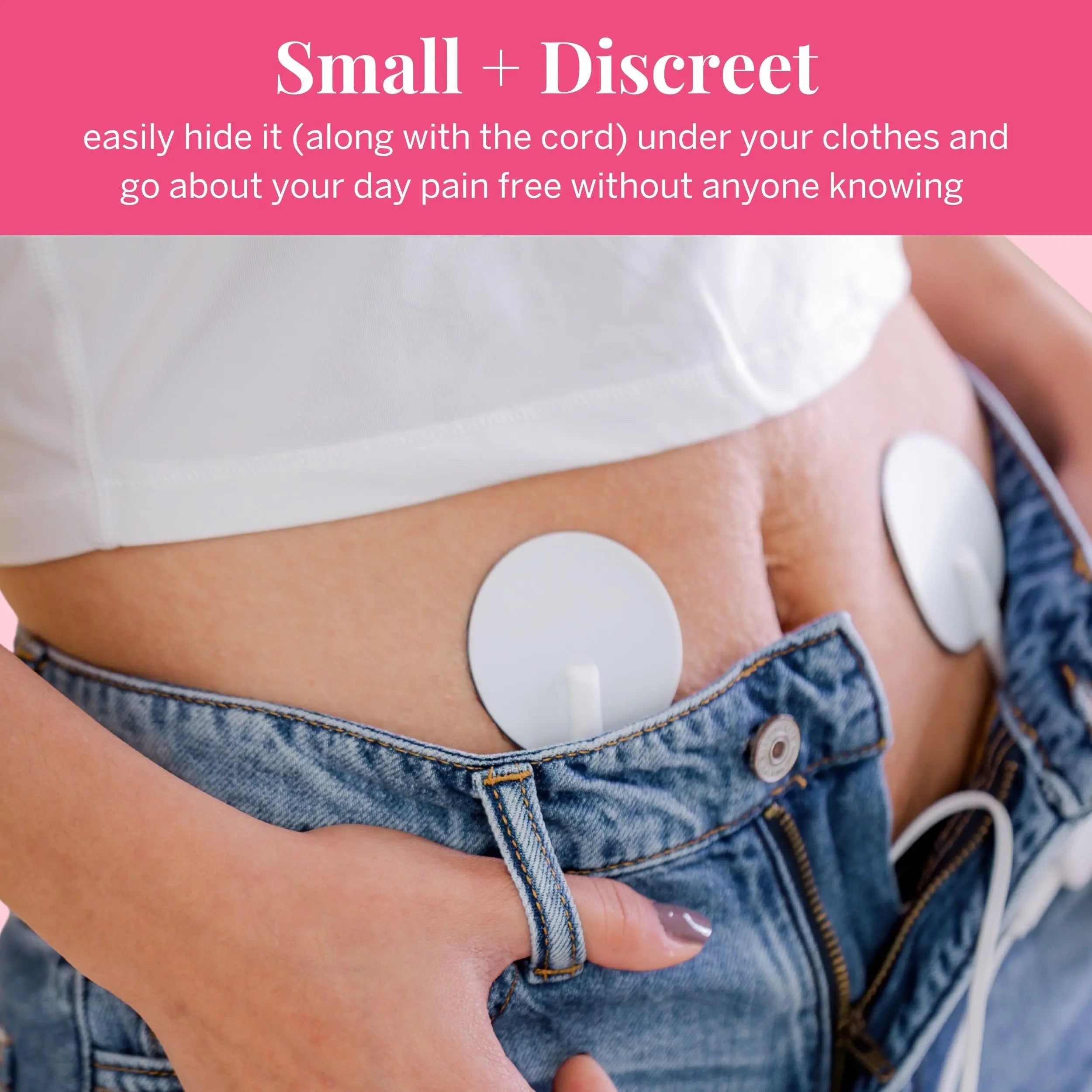Pixie Period Pain Relief Device - Best PMS Relief Simulator with TENS Technology - Thinnest Wearable Tens Unit - Unnoticeable Under Clothes - Menstrual Cramp Comfort for Feminine Care Pixie CupBuy Supplements Australia