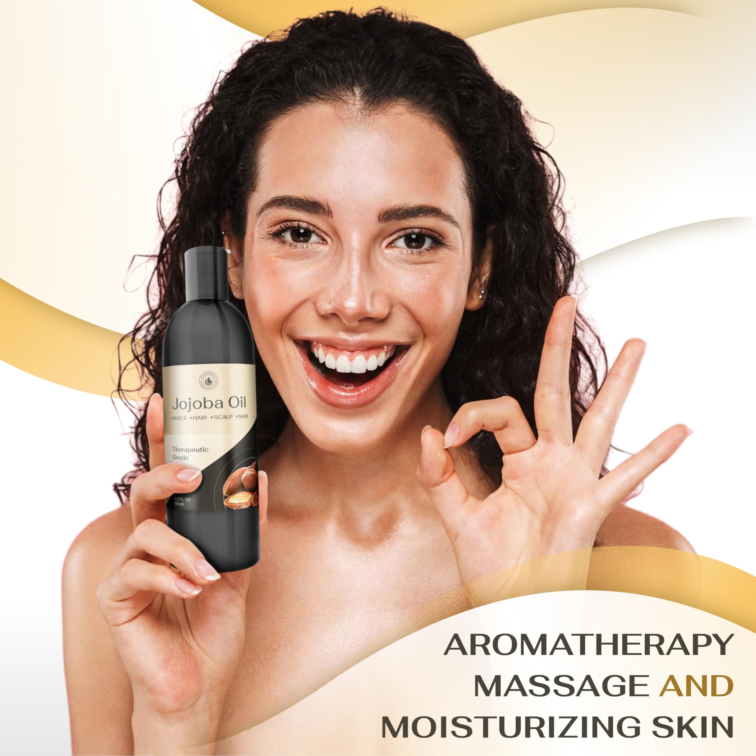 Sweet Oil - Hair and Skin Softener, Organic Natural Carrier Body Oil, Carrier Oil for Essential Oils - Massage Oil Renewal AestheticsBuy Supplements Australia