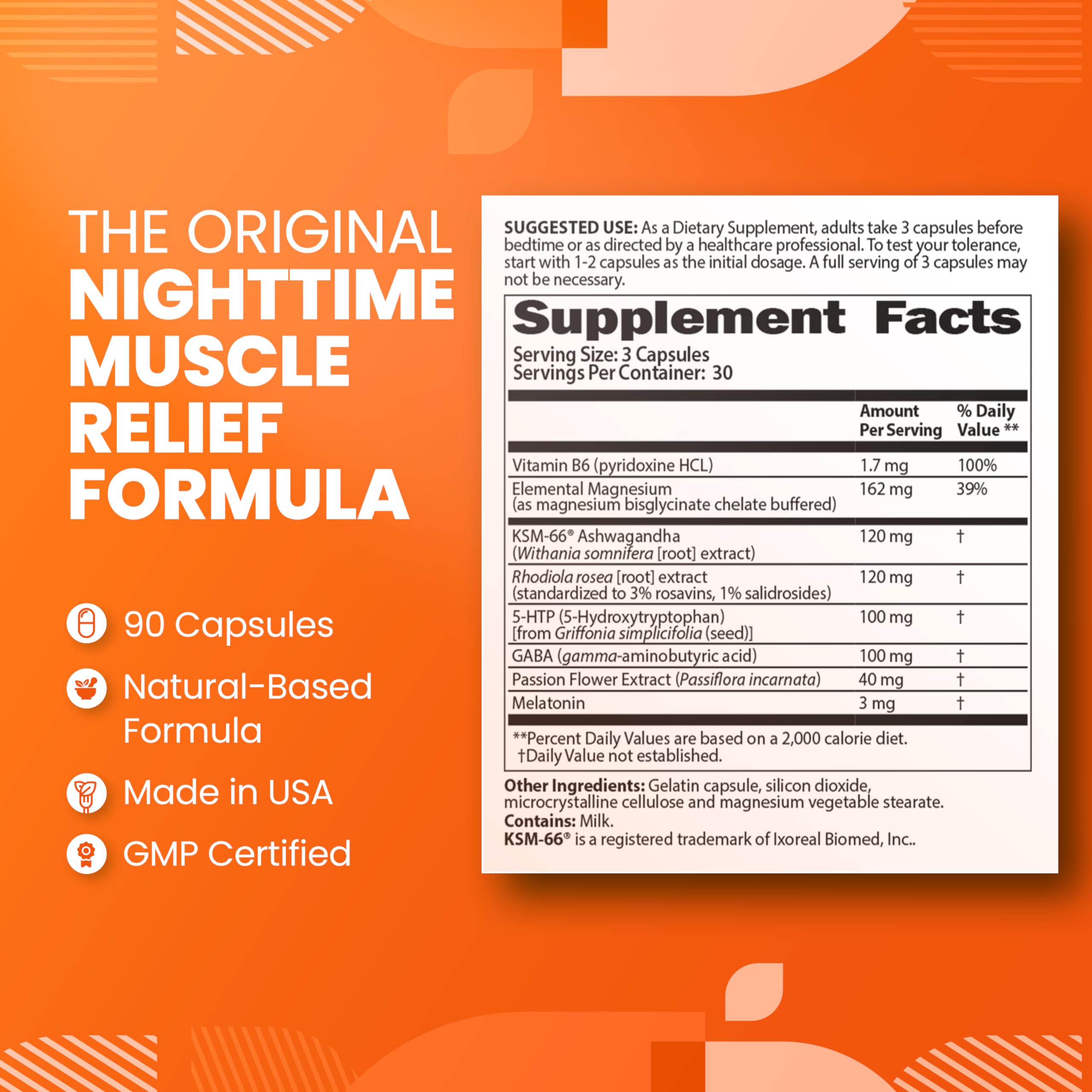 SaltWrap Mag R&R - Nighttime Muscle Cramps Support, Natural Sleep Support for Adults with Magnesium Glycinate for Muscle Spasm and Leg Cramps Relief, 90 Capsules SaltWrapBuy Supplements Australia