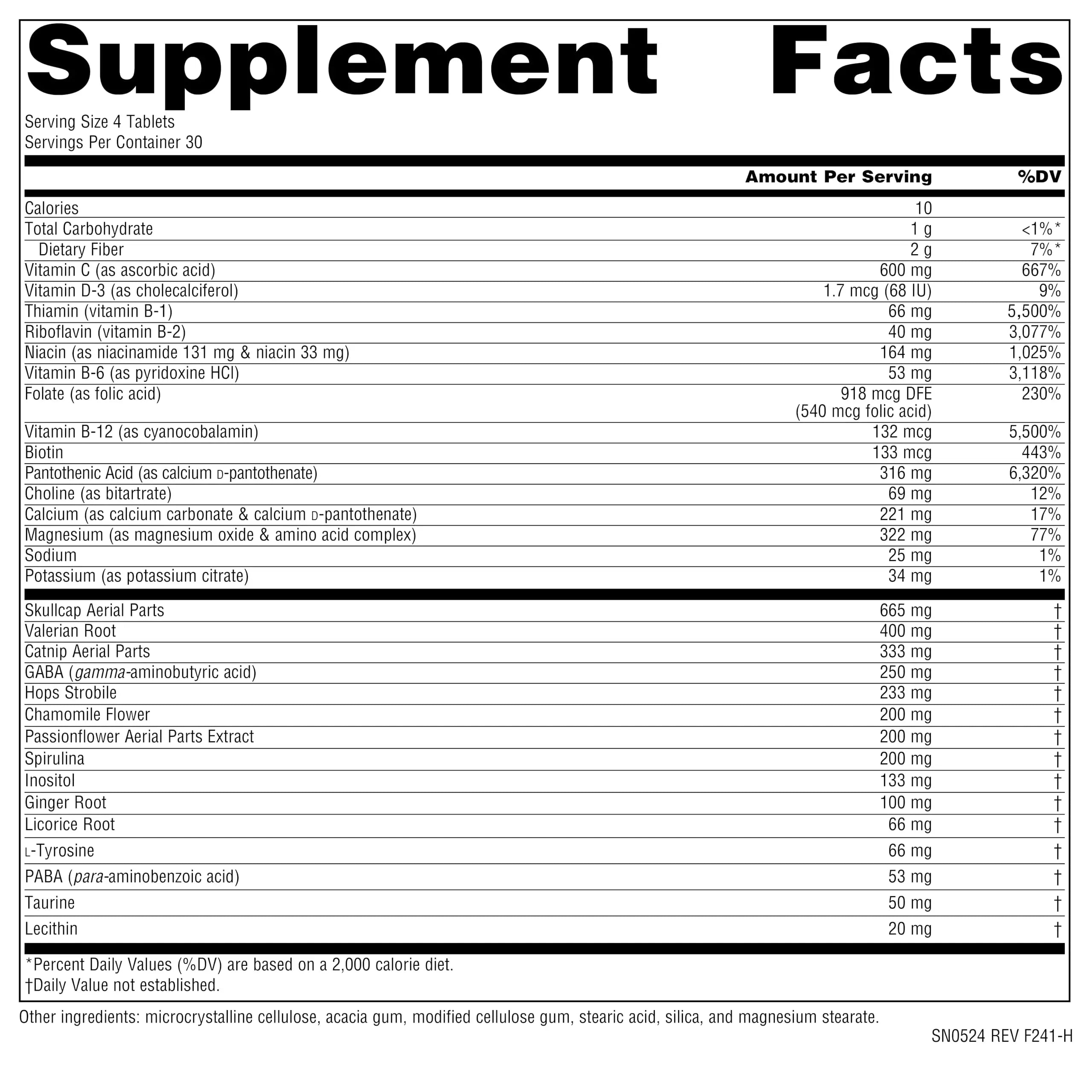 Source Naturals Hi-Stress B&C with Herbs - 120 Tablets Source NaturalsBuy Supplements Australia