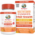 MaryRuth's Multivitamin + Hair Growth Gummies | with Lustriva® | Biotin 10000mcg | B Vitamins | Formulated for Thicker Hair, Wrinkles, Fine Line