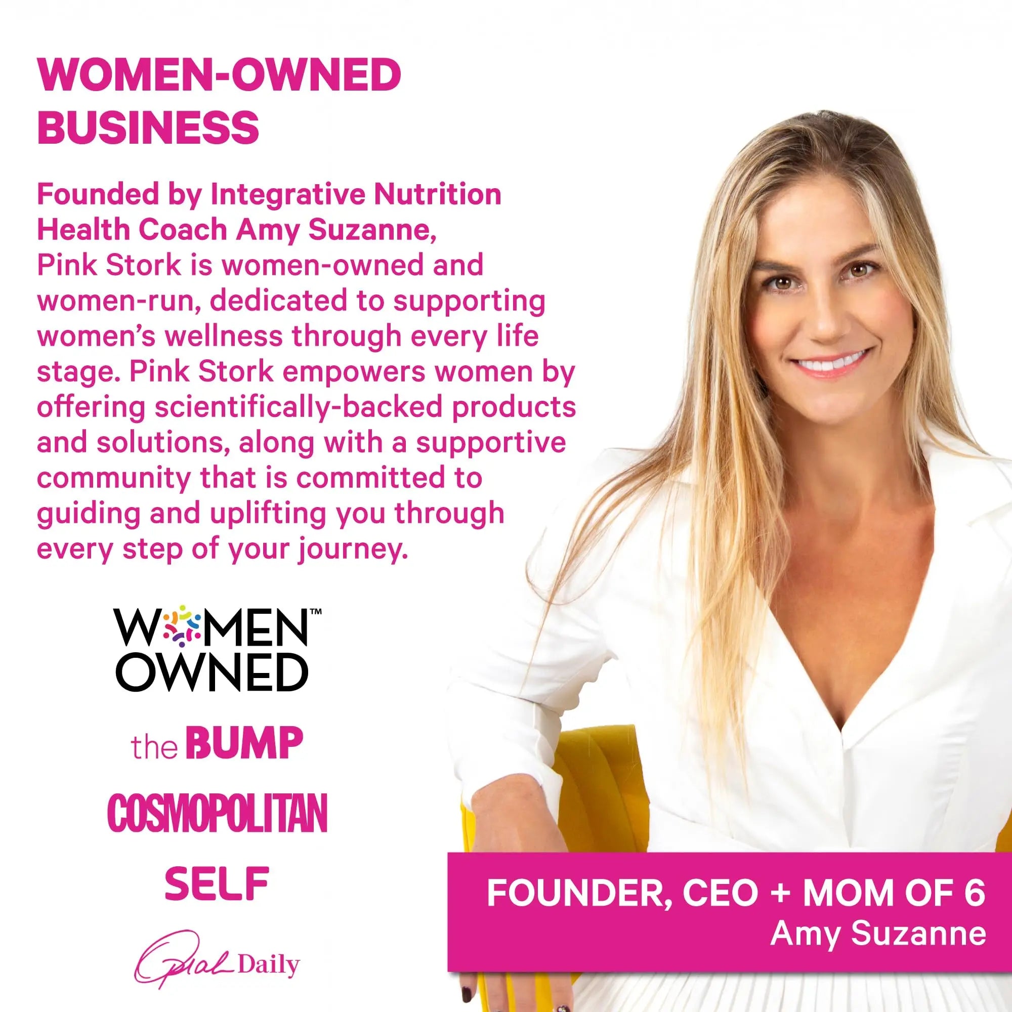 Pink Stork Total Women's Multivitamin - 19 Essential Vitamins for Women & Nutrients – Energy, Metabolism, Hormone, Immune & Mood Support Pink StorkBuy Supplements Australia