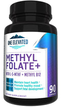 Double Strength & Most Bioactive Methyl Folate! Uniquely Formulated with Highest Pharmaceutical Grade Methylcobalamin (B12), Niacin, B1, B2 B6.