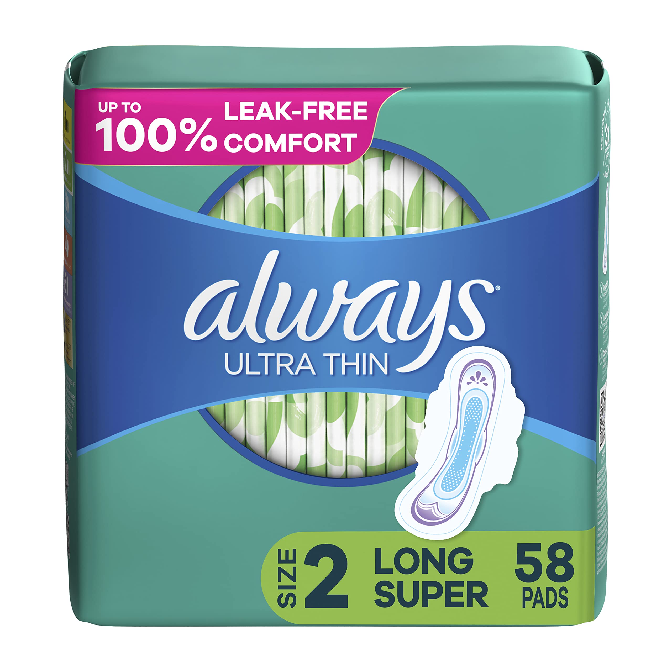 Always Ultra Thin Feminine Pads For Women, Size 2 Long Super Absorbenc AlwaysBuy Supplements Australia