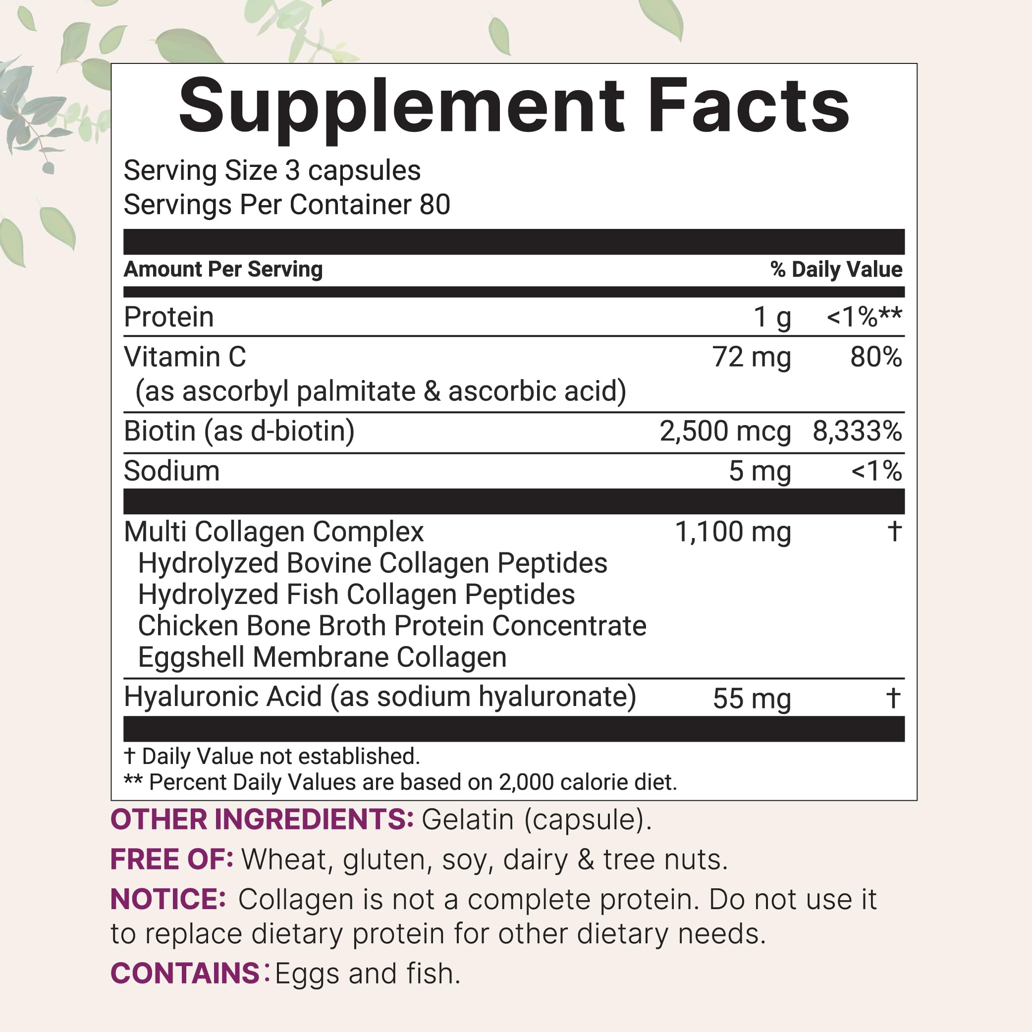 Micro Ingredients 2 Pack Multi Collagen Pills for Women & Men, 480 Capsules | Type I, II, III, V, X | Hydrolyzed Protein Peptides with Biotin, Hyaluronic Acid, & Vitamin C | Keto & Paleo Friendly Micro Ingredients buy supplements Au