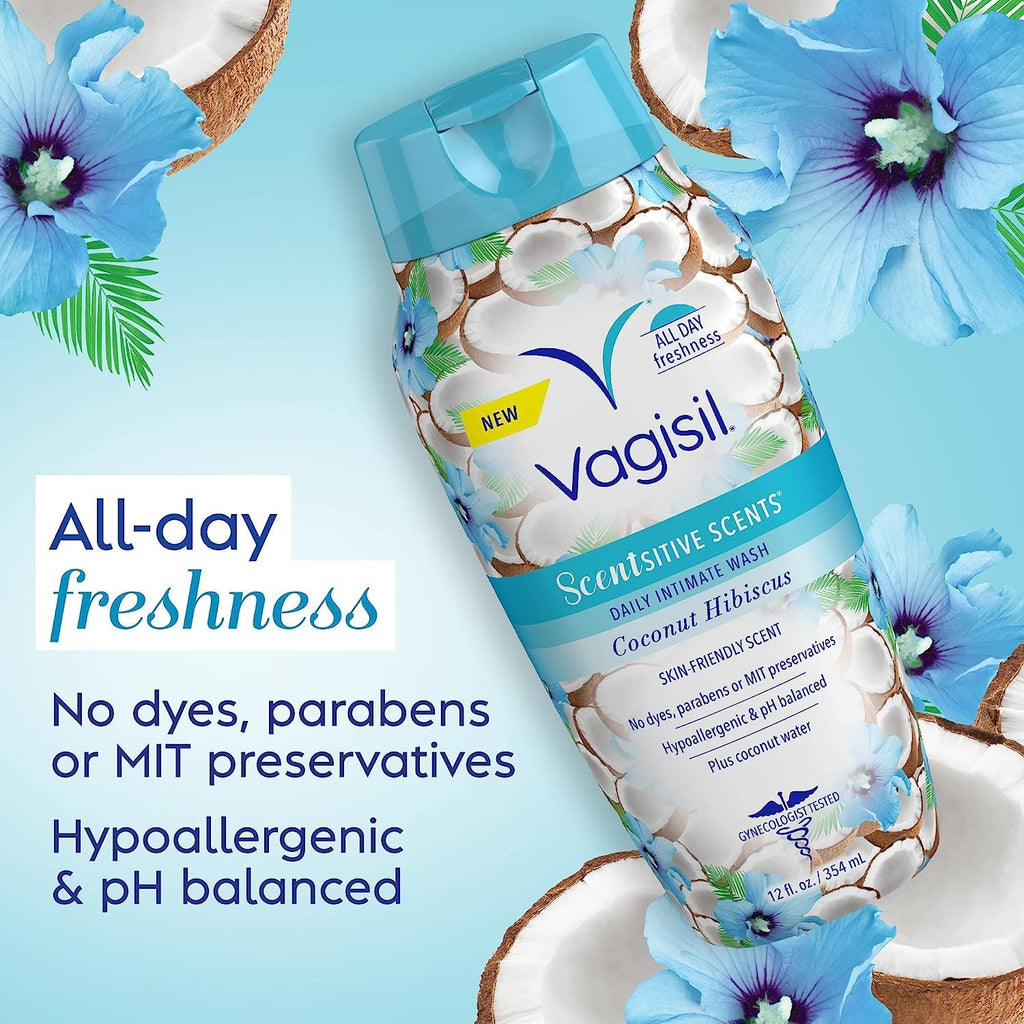 Vagisil Feminine Wash for Intimate Area Hygiene, Scentsitive Scents, pH Balanced and Gynecologist Tested VagisilBuy Supplements Australia