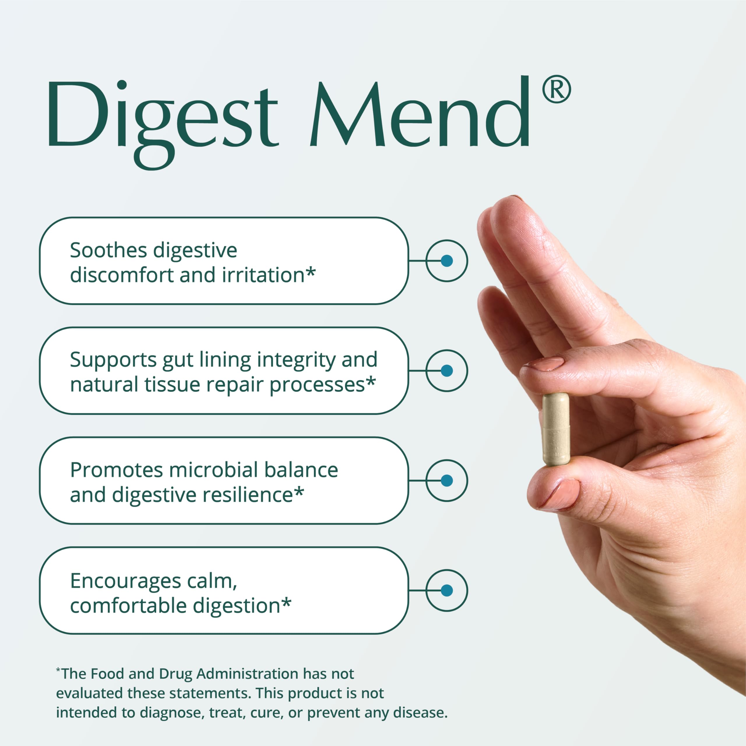 Natura Health Products Digest Mend Supplement - Encourages Healthy gastric microboime* - Featuring Deglycyrrhizinated Licorice (DGL), Aloe Vera, Marshmallow, Mastic Gum, & Chamomile (180 Capsules) Natura Health ProductsBuy Supplements Australia
