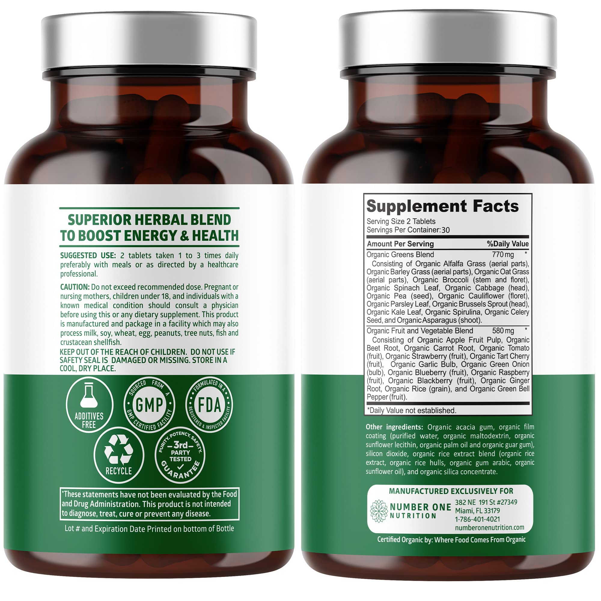 N1N Premium Organic Superfood Greens [28 Powerful Ingredients] Natural Fruit and Veggie Number One NutritionBuy Supplements Australia