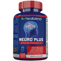 Neuro Plus Brain & Focus Formula - Nootropic Brain Booster Supplement, Supports Brain Health, Mental Clarity & Focus - Enhances Concentration & Mental Energy – 120 Capsules (1) healblendBuy Supplements Australia