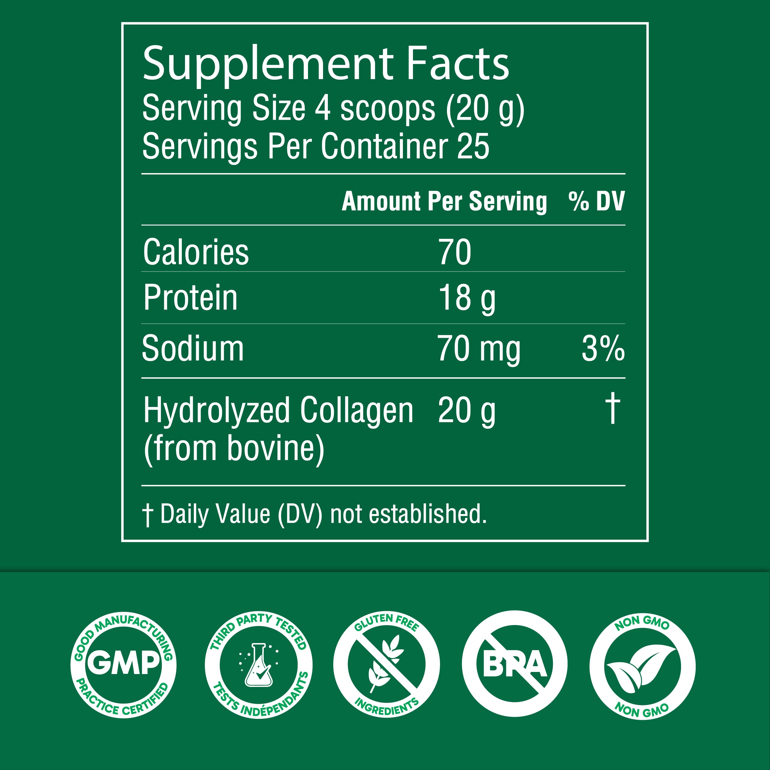 Organika Collagen Powder - for Healthy Hair, Skin, Nails, and Joints. Hydrolyzed Protein Peptides for Better Absorption- Grass-Fed, Non-GMO- Unflavoured- 2.2lbs Organika buy supplements Au