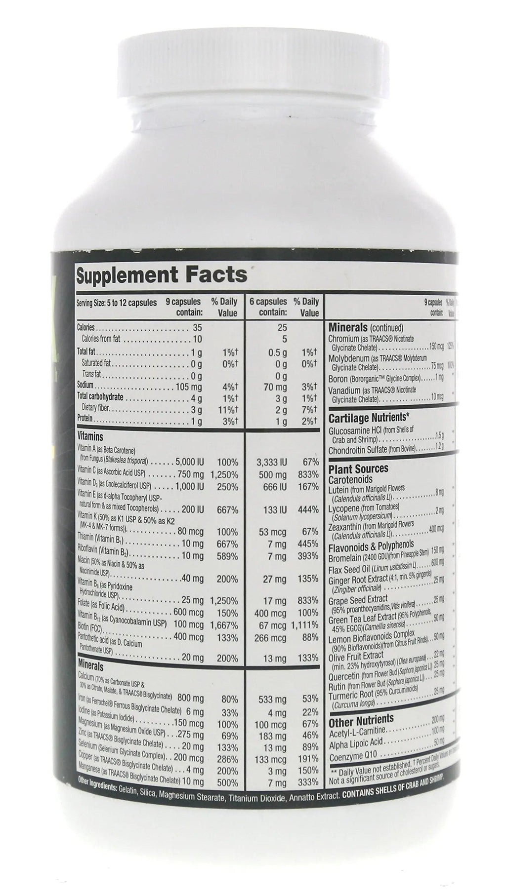Nutriex Sport Comprehensive Multivitamin Supplement with Glucosamine & Chondroitin 270 Capsules NutriexBuy Supplements Australia