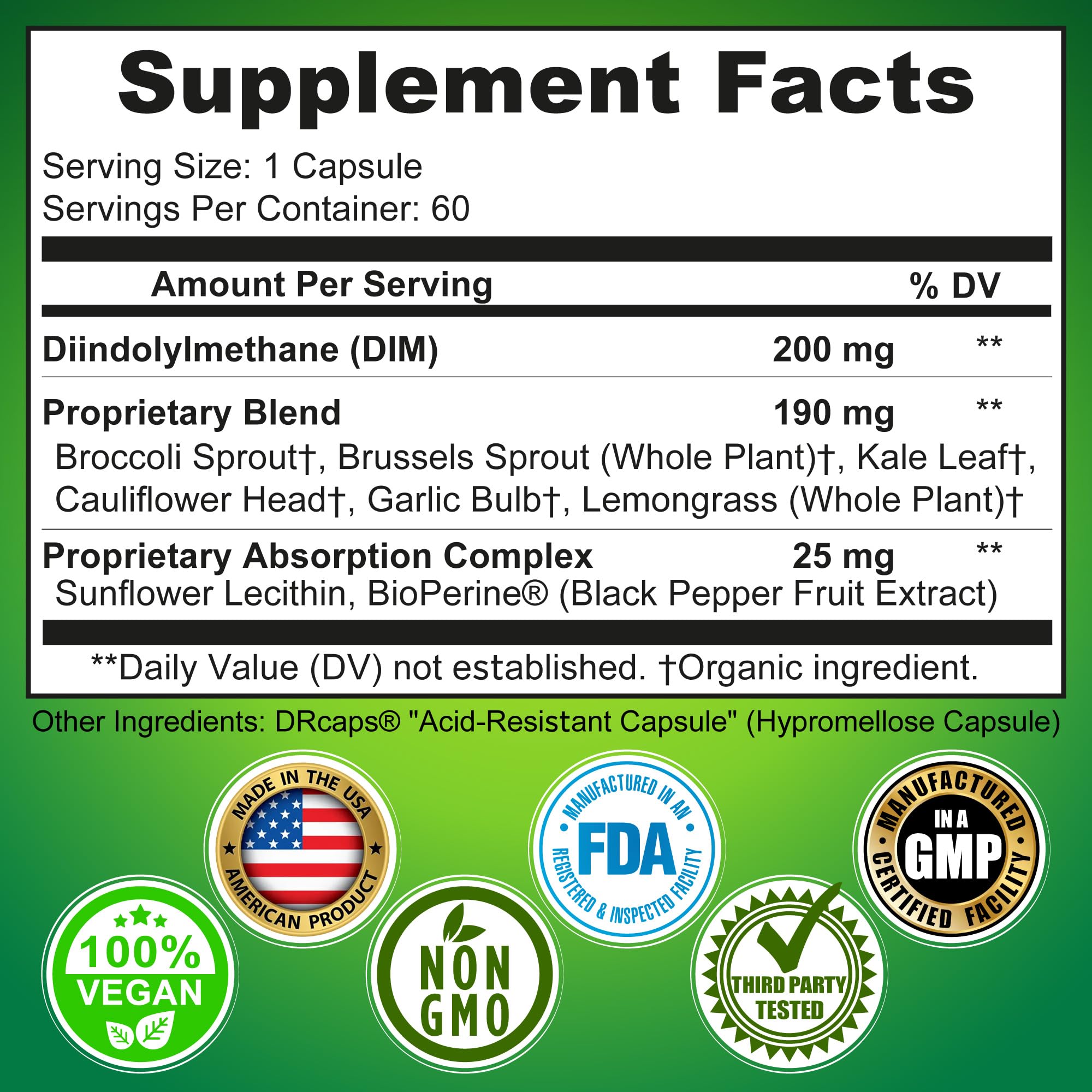 Optimal DIM 200mg Supplement for Women and Men - Made with Organic Whole Foods - Estrogen & Hormone Balance Support Diindolylmethane Complex - Maximum Absorption Delayed-Release Capsules - 60 Count SUPPLEMENTS STUDIOBuy Supplements Australia