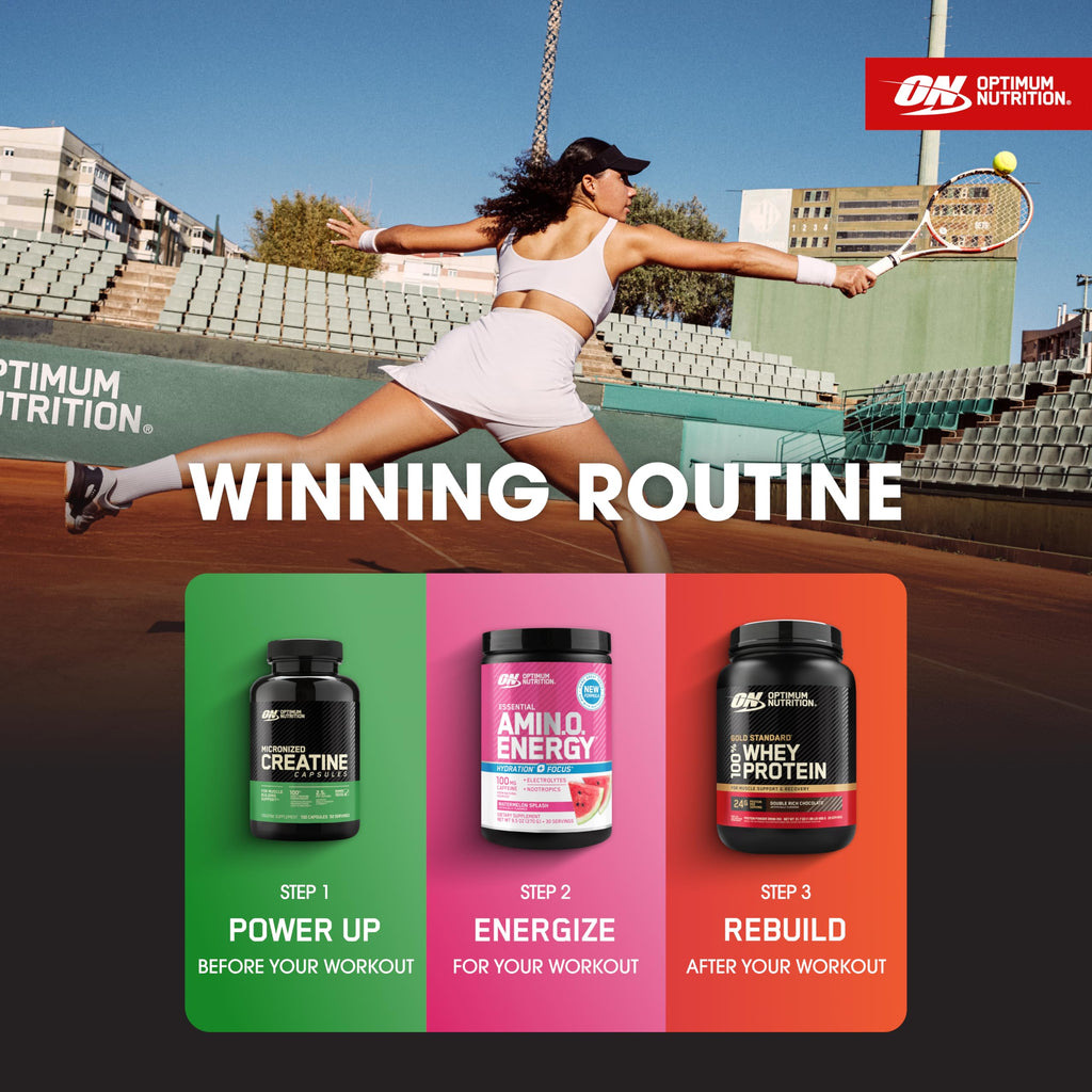 Optimum Nutrition Micronized Creatine Monohydrate Capsules, Keto Friendly, 2500mg, 100 Capsules Optimum NutritionBuy Supplements Australia