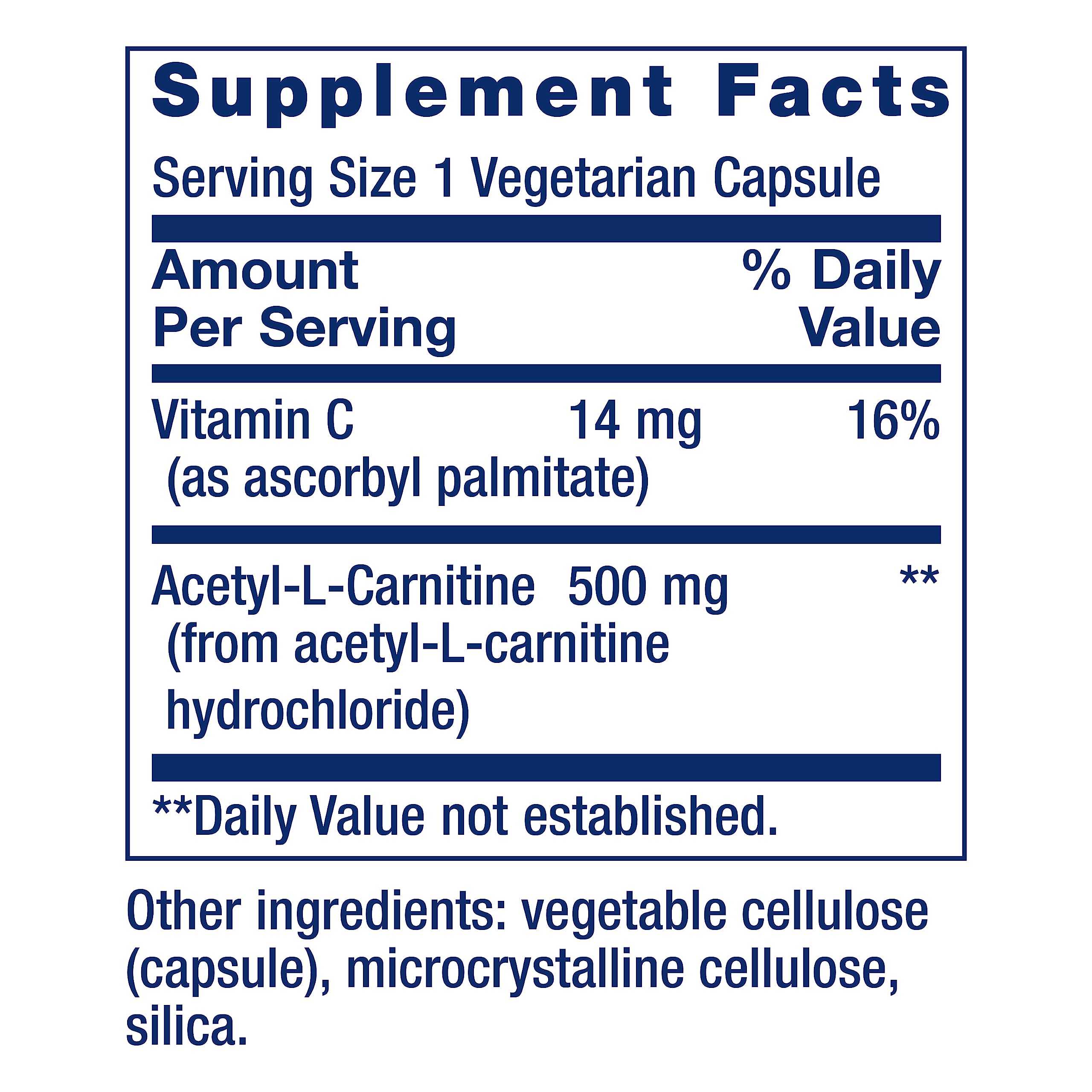 Life Extension Acetyl-L-Carnitine, Acetyl-L-Carnitine, vitamin C, Brain, mood & nerve health Life ExtensionBuy Supplements Australia