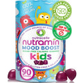 NUTRAMIN Kids Mood Boost Vegan Vitamin Gummy: Calming Magnesium Citrate Supplement for Children with Ashwagandha & Vitamin B Complex to Relax & Focus Nutracelle