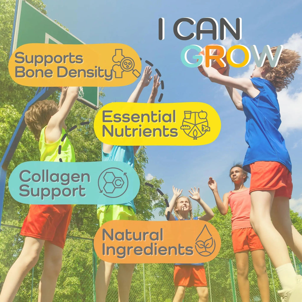 Fawelo I Can Grow Day-Time for Kids 10+ & Teens | Growth & Development Support with L-Arginine, Colostrum, Calcium, D3, Magnesium, Zinc | FaweloBuy Supplements Australia