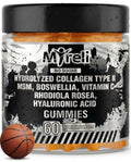 MYRELI Hydrolyzed Collagen Type II 500mg, MSM 700mg, Boswellia 200mg, Vitamin C 400mg, Rhodiola 100mg, Hyaluronic Acid 100mg, Joint Mobility, Flexibility, Basketball Athletes, Vegan, Non GMO, 60 Gummy MYRELIBuy Supplements Australia