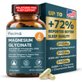 Natural Chelated Magnesium Glycinate Sleep Aid - Melatonin-Free Sleep & Stress Relief with KSM-66 Ashwagandha, GABA, L-Theanine & Chamomile for Muscle Relaxation - Made in USA - 90 Capsules FacimeBuy Supplements Australia