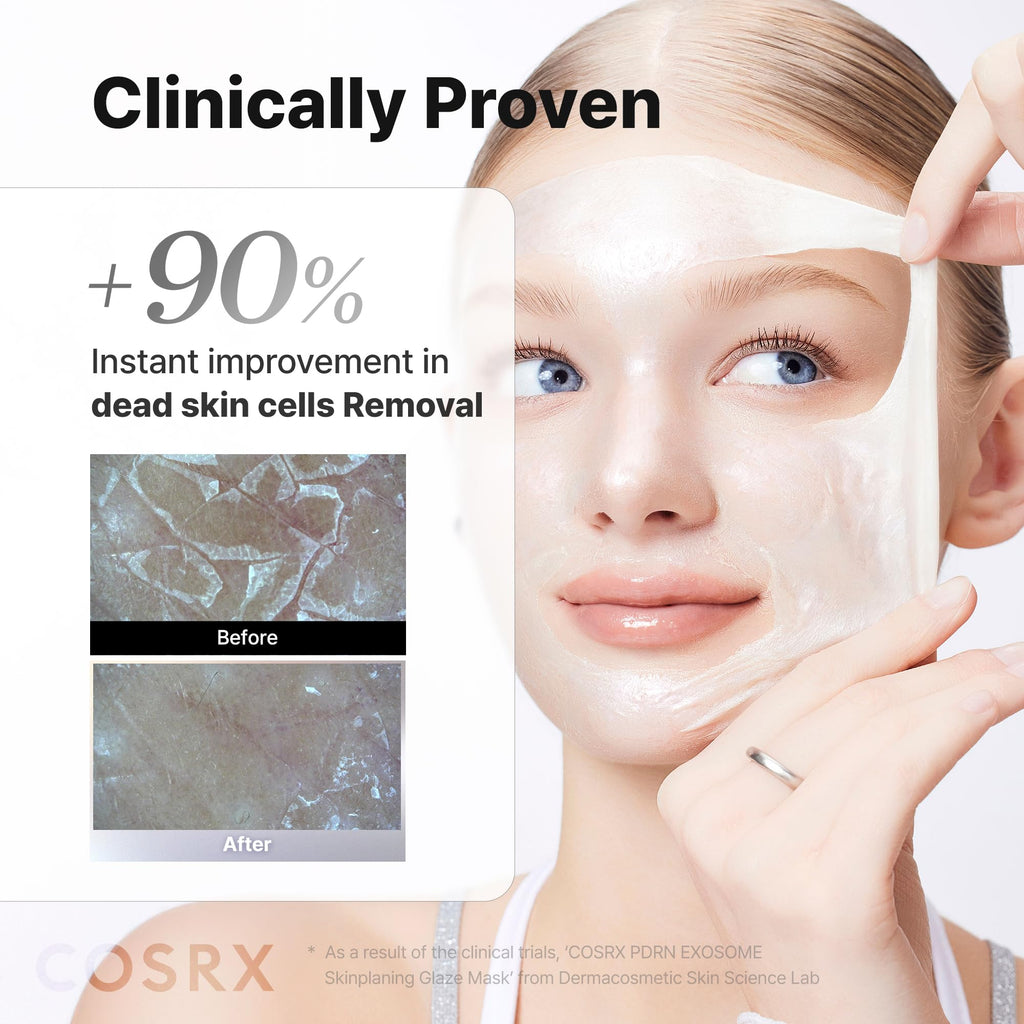 COSRX PDRN EXOSOME Glaze Wrapping Mask with SALMON DNA PDRN, Instant Glow, Easy Peel-Off Overnight Mask for Glass Skin, Firmness, Elasticity & Skin Texture Care, Mothers day gift, Korean Skin Care COSRX buy supplements Au