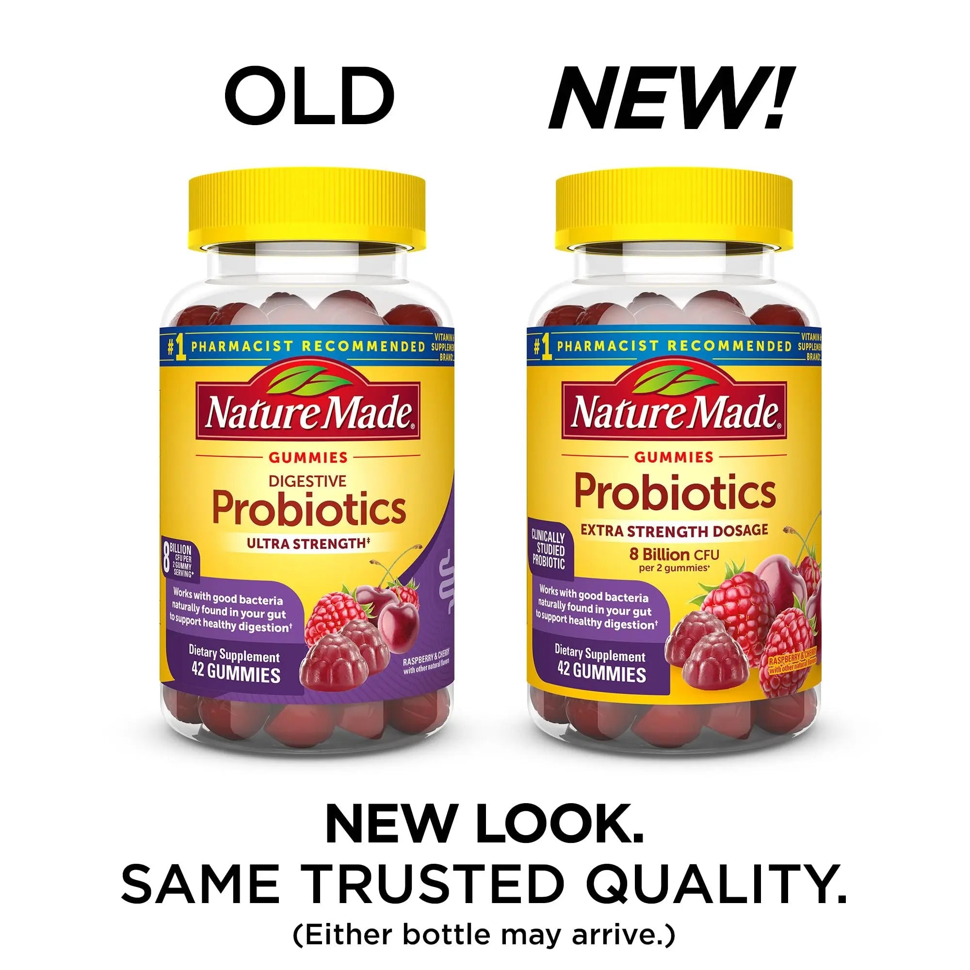Nature Made Probiotics Extra Strength Dosage, Probiotics for Women and Men 8 Billion CFU per 2 Gummies, 42 Probiotic Gummies, 21 Day Supply Nature Made buy supplements Au