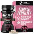 Fertili-T by Aura Vitamins supplement bottle and packaging on a white background