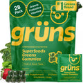 Gruns Adult Super Greens Multivitamin Gummies, Superfood Gummy Vitamins for Women and Men with Spirulina, Chlorella