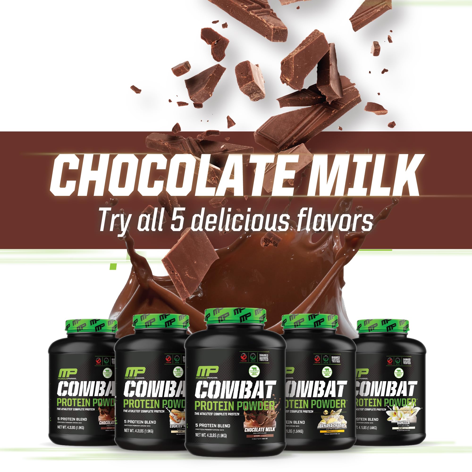 Muscle Pharm Combat Protein Powder, Fuels Muscles for Productive Workouts, 5 Protein Muscle PharmBuy Supplements Australia