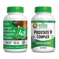Botanic Choice Mega Fruits and Veggies Blend (60 Capsules) + Prostate 9 Complex (30 Softgels) Bundle - Energy Balance & Superfood Supplement + Urinary Flow & Cellular Health Botanic Choice buy supplements Au