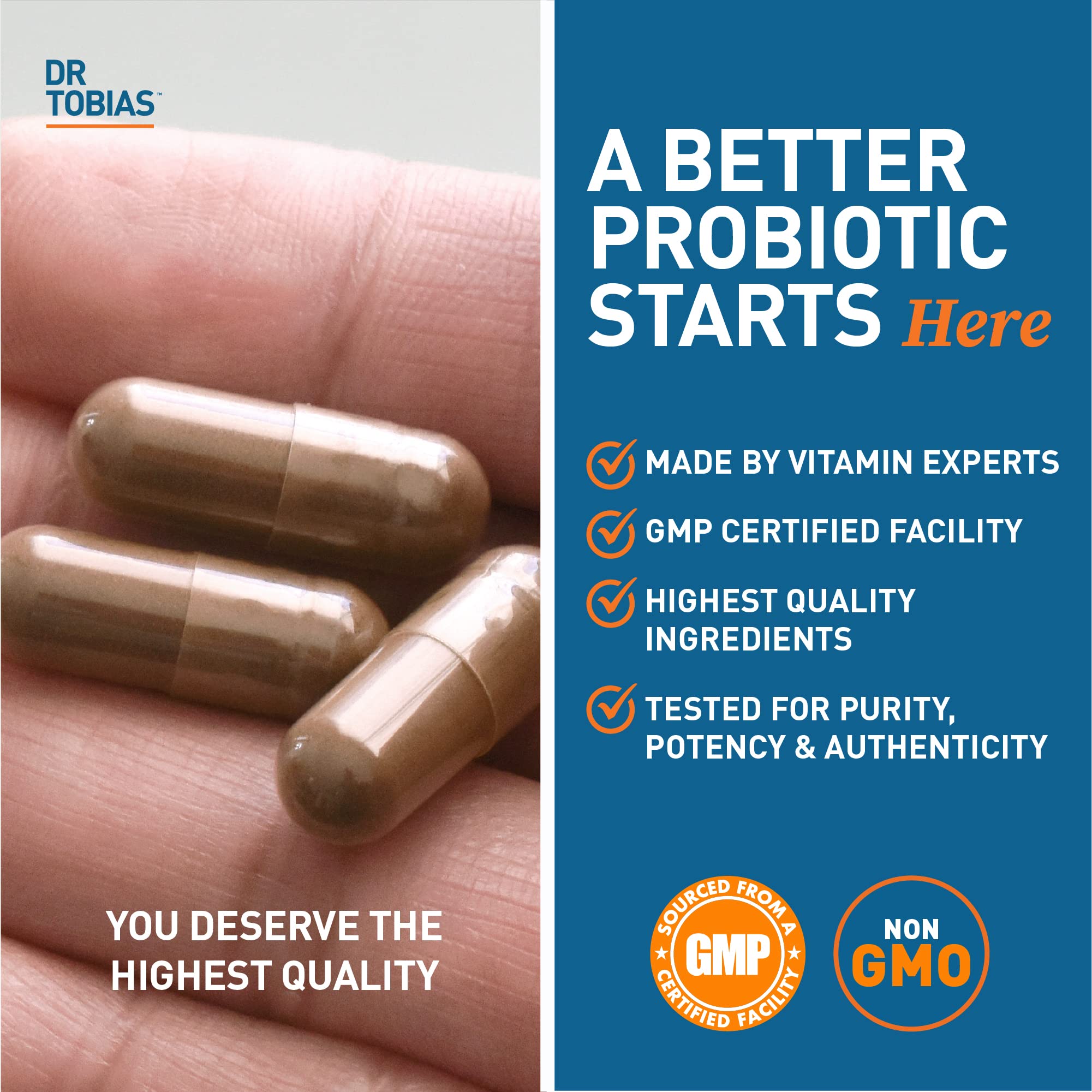 Dr. Tobias Probiotics 30 Billion, 10 Strains, 30 Billion CFU's, Targeted Release Probiotics Dr. TobiasBuy Supplements Australia