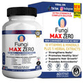 Fungi Max Zero supplement bottle and packaging on a white background