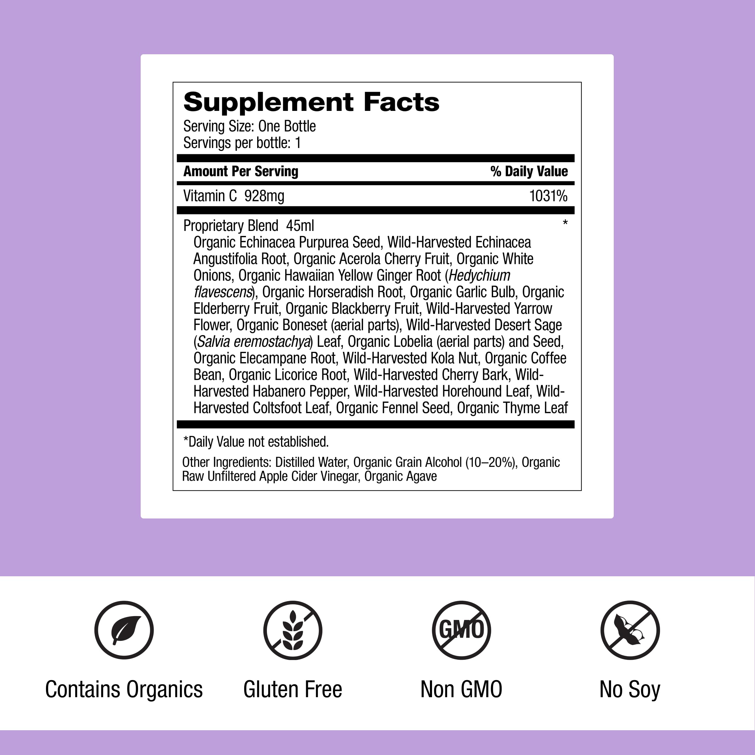 Dr. Schulze's Herbal Shot | Organic Extract | Gluten-Free & Non-GMO for Immune System Support | Total 9 Fl. Oz. | 6 Servings Dr. Schulze'sBuy Supplements Australia