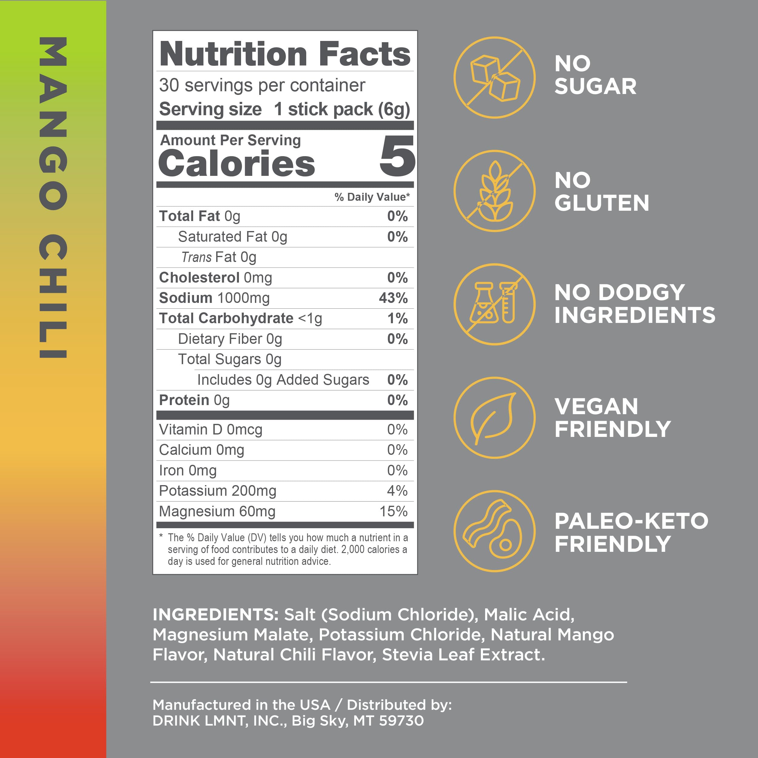 LMNT Keto Electrolyte Powder Packets | Paleo Hydration Powder | No Sugar, No Artificial LMNT ELEMENTAL LABSBuy Supplements Australia