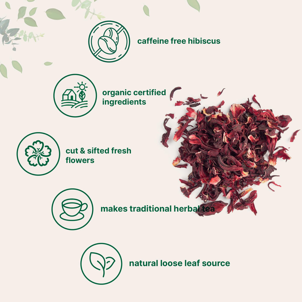 Organic Hibiscus Flowers, 2lbs | Flor de Jamaica, Loose Leaf Flower Source Micro IngredientsBuy Supplements Australia