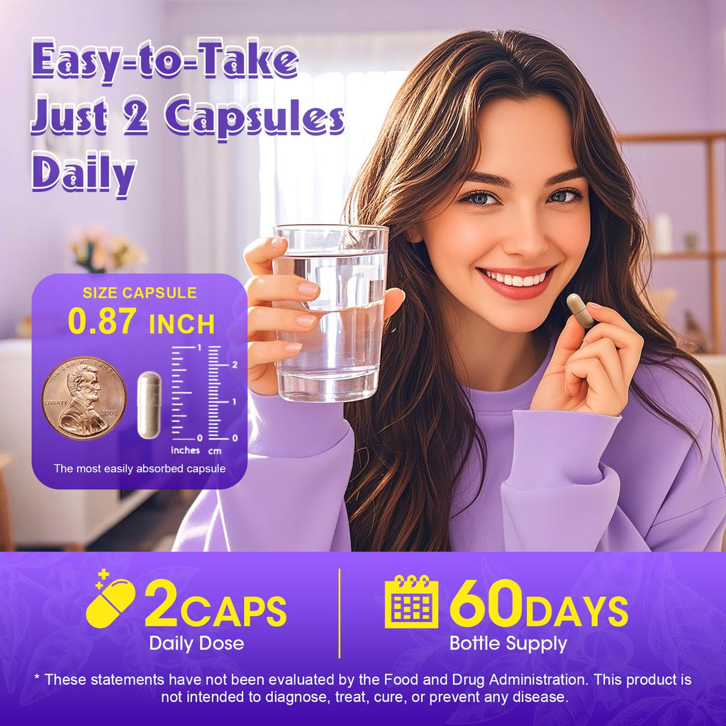 Alliwise Cortisol Supplements for Women & Men - Adrenal Support with Ashwagandha, L-Theanine & Holy Basil for Stress Relief, Mood & Steady Focus - Hormone Balance - 120 Vegan Capsules AlliwiseBuy Supplements Australia