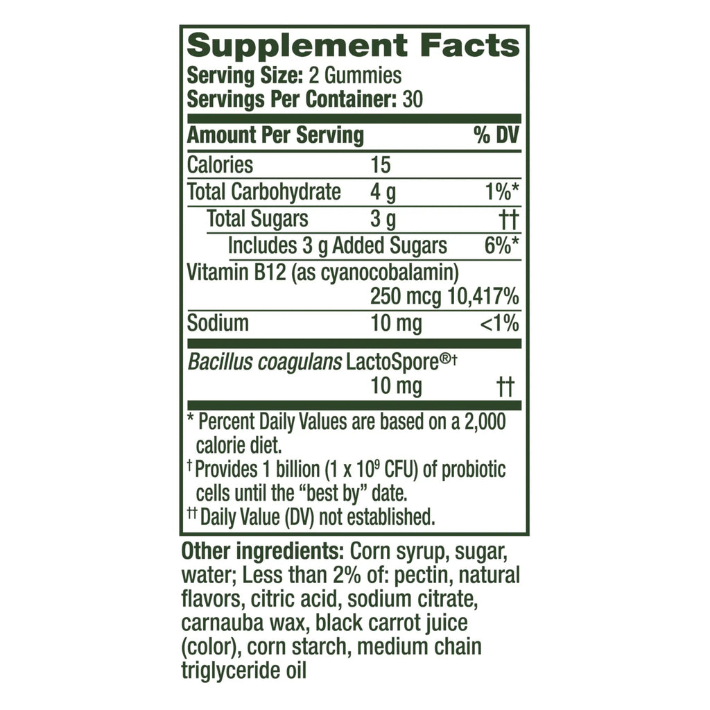 Align Probiotic, Bloating Relief + Food Digestion, Probiotics for Women and Men, Probiotic Helps Soothe Occasional Bloating*, With Vitamin B12 to Help Break Down Food into Cellular Energy*,60 Gummies AlignBuy Supplements Australia