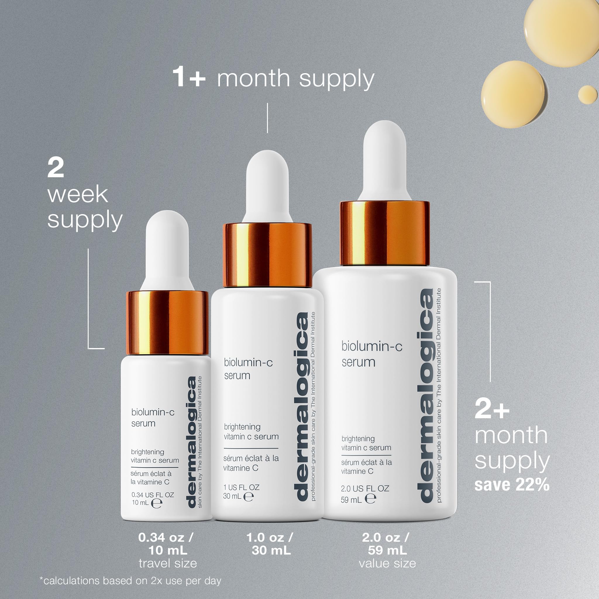 Dermalogica Biolumin-C Serum, Vitamin C Dark Spot Serum for Face with Peptide and AHA - Exfoliates and Reduces Sign of Skin Aging, 1 Fl Oz DermalogicaBuy Supplements Australia