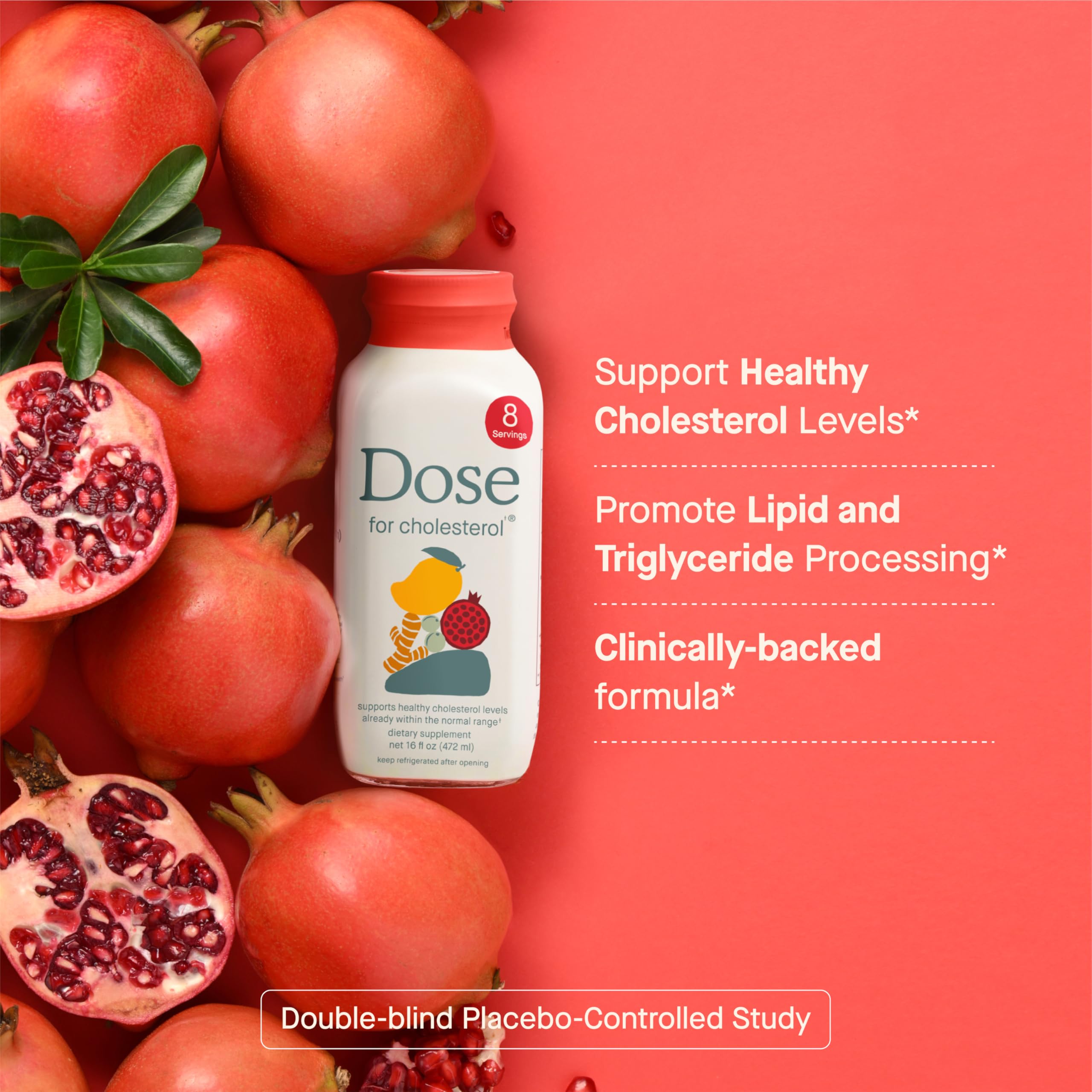 DOSE for Cholesterol Supplements Maintain Healthy Cholesterol Levels and Supports Cardiovascular Health Gluten-Free Vegan Zero Sugar, 16oz Bottle, 3 Pack (3 Week Supply) DOSE buy supplements Au